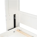 Full Size Murphy Bed With 2 Drawers - Beige