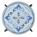 Skye - End Table - White / Blue