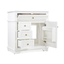 Freestanding Bathroom Vanity With Sink, Soft Closing Door, Tip Out Drawer