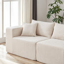 Modular L Shaped Sectional Compressed Sofa, Free Combination