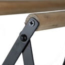 Laundry Rack With Accordion Design - Brown / Black - Black Brown