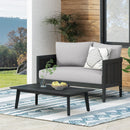 Outdoor Seating Group With Cushions And Coffee Table