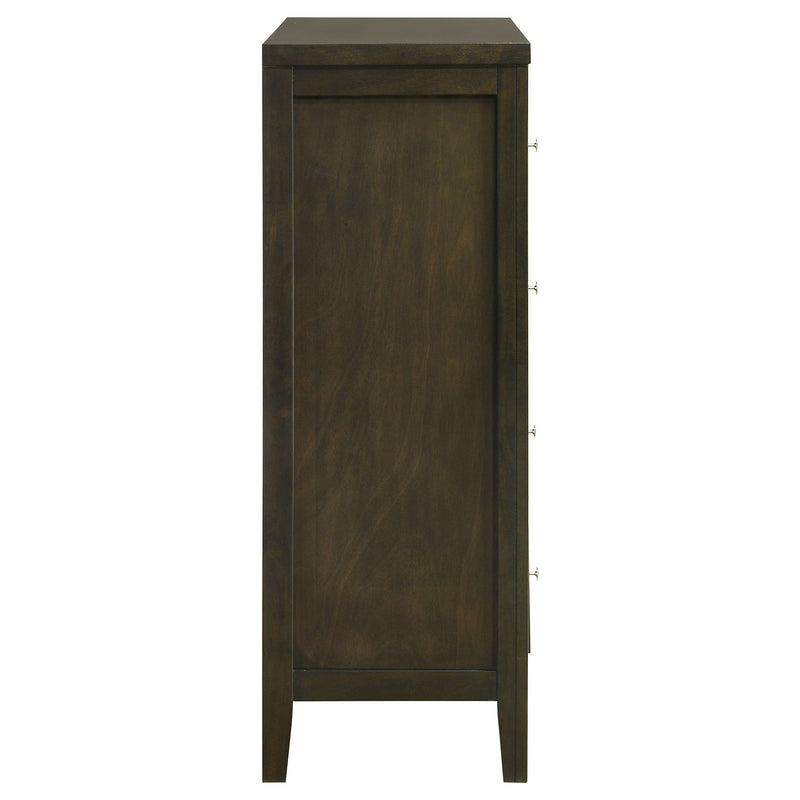 Wilkes - 5-Drawer Chest Of Drawers - Dark Cocoa