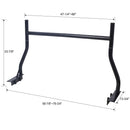 Heavy Duty Extendable Steel Truck Ladder Rack (Set of 2) - Black