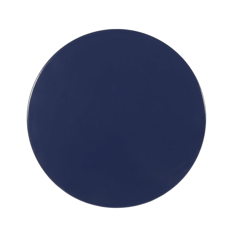 Modern Iron Cut Design End Table (Set of 2) - Navy Blue