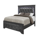 Shaker - Bed With LED Lighting And Crystal Inspired Tufted Headboard