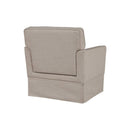 Timeless Slipcover Accent Armchair With Track Arm Silhouette Upholstered - Light Brown