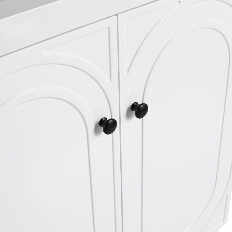 Modern Freestanding Bathroom Vanity With Soft Close Cabinet Doors