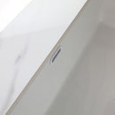 Elegant Vanity Top With Undermount Sink And Backsplash, Sintered Stone