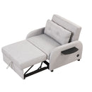 Versatile Pull Out Sofa Sleeper 3 In 1 With Wing Table & USB Charge, Compact Design