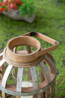 Decorative Lantern With Handle, Wooden Lantern For Indoor Outdoor, Home Garden Wedding