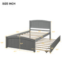 Platform Bed & Headboard, Footboard And Wood Slat Support