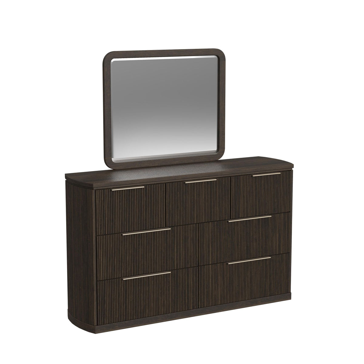 Sylvie 7-Drawer Dresser in Dark Brown by Elements International, view 2