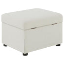 Winter - Upholstered Hydraulic Lift Top Storage Ottoman