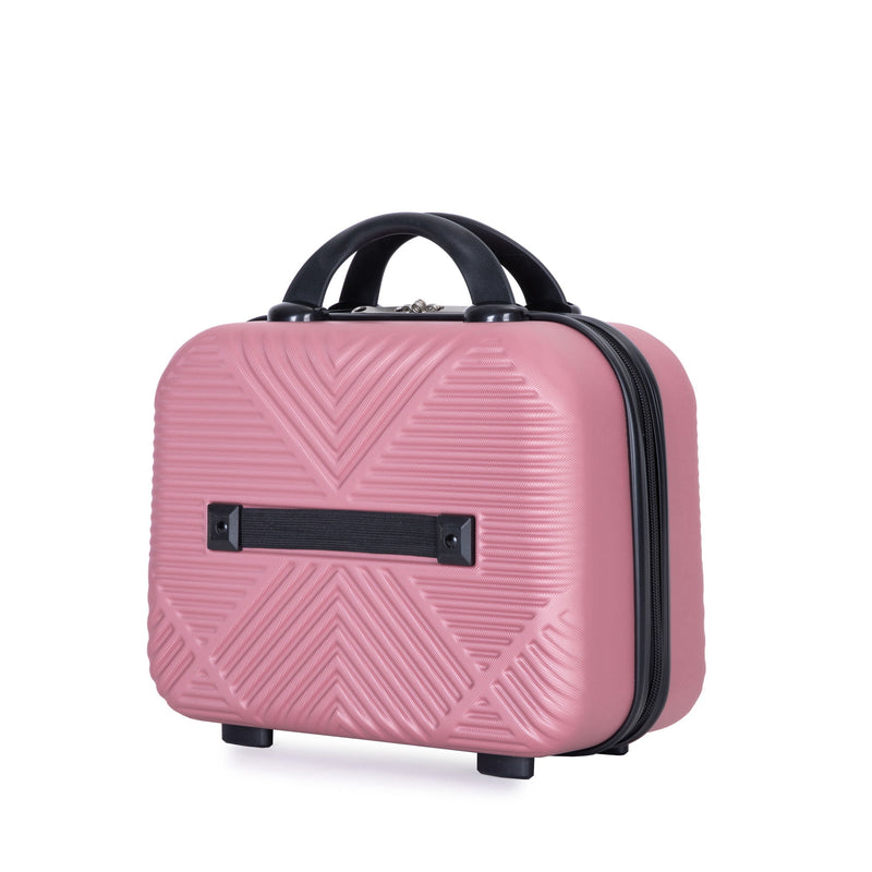 4 Piece Lightweight Suitcase, Makeup Box, Aircraft Wheels