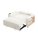 Pull-Out Sofa Bed Convertible Couch With Adjustable Backrest For Living Room