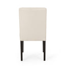 Contemporary Dining Chair With Upholstered Seating And Tapered Legs