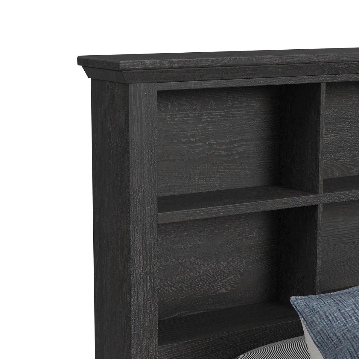 Hampton Kids Bookcase Bed in Black by Elements International, view 5