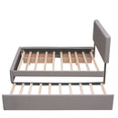 Upholstered Platform Bed With Classic Headboard And Drawers, No Box Spring Needed