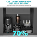 Gold Stainless Steel Undermount Kitchen Sink With Workstation 33 X 19 X 10 Inch, 16 Gauge Deep Bowl