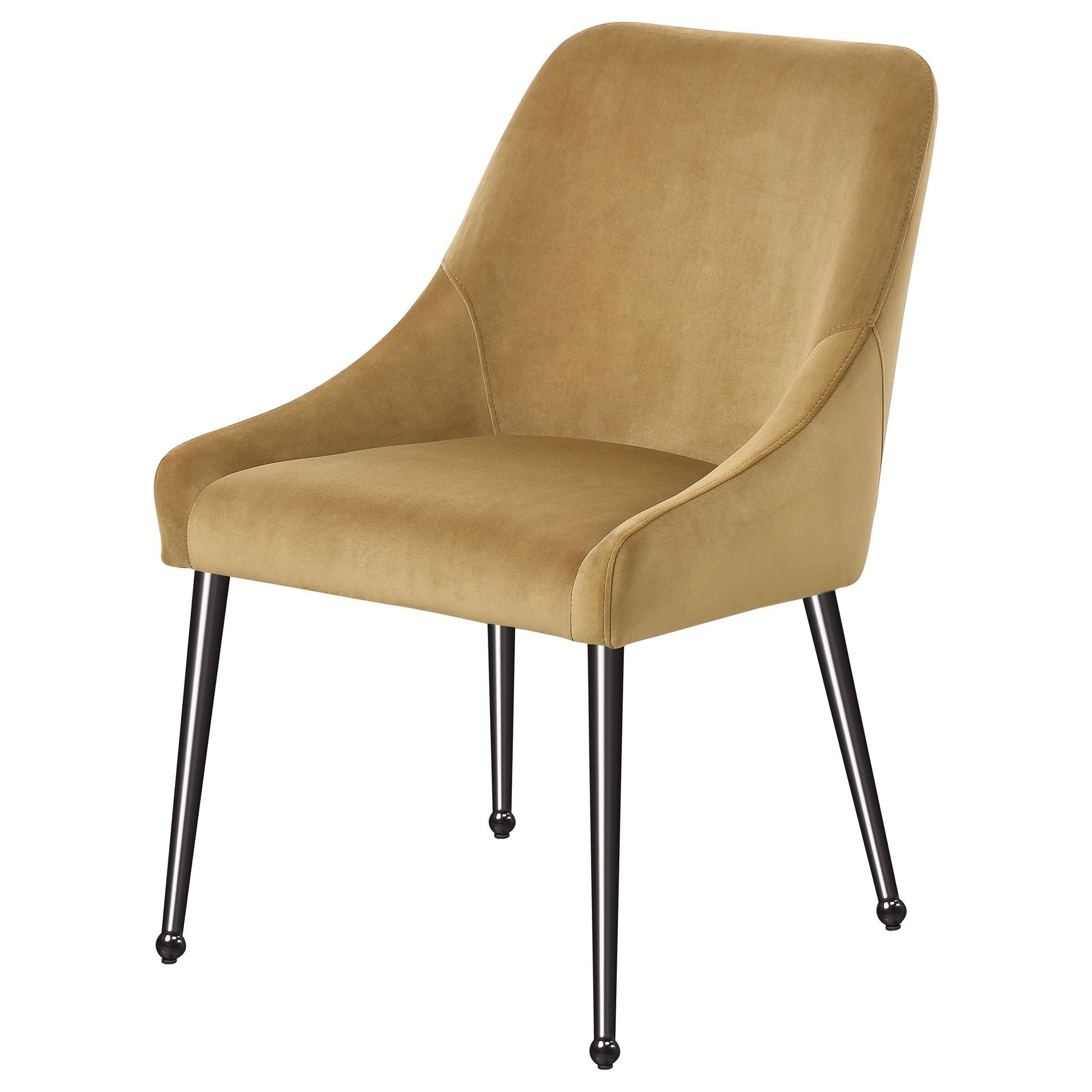 Mayette Upholstered Dining Side Chair Cognac (Set of 2) - Atlantic Fine Furniture Melbourne FL
