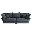Modern Comfy Upholstered Sofa Cloud Couch, Deep Seat Couches With Multiple Large Soft Pillows