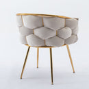 Luxury Modern Simple Leisure Velvet Single Sofa Chair Bedroom Lazy Person Household Dresser Stool Manicure Table Back Chair