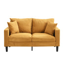 High Resilience Loveseat Sofa With Wooden Frame