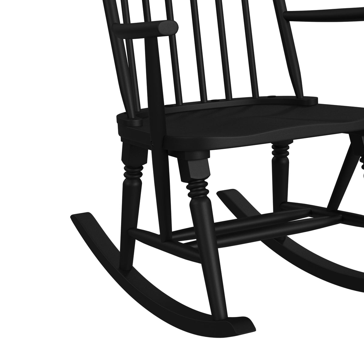 Heritage Rocking Chair in Black by Elements International, view 2