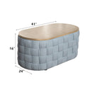 Saree - Coffee Table - Light Teal Chenille