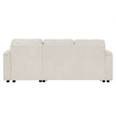 Convertible L Shaped Sofa Couch With Storage, Cup Holders, USB Ports