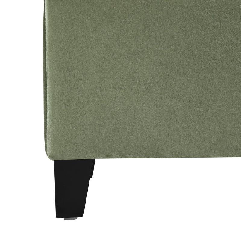 Wendover - Elegant Velvet Tufted Storage Bench With Lift-Up Top And Birch Wood Legs