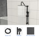 Shower System With 5 Function Rain Hand Shower And Slide Bar Combo