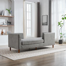 Wide Modern Double Sided Upholstered Chaise Lounge