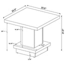 Reston - Square Coffee Table Set