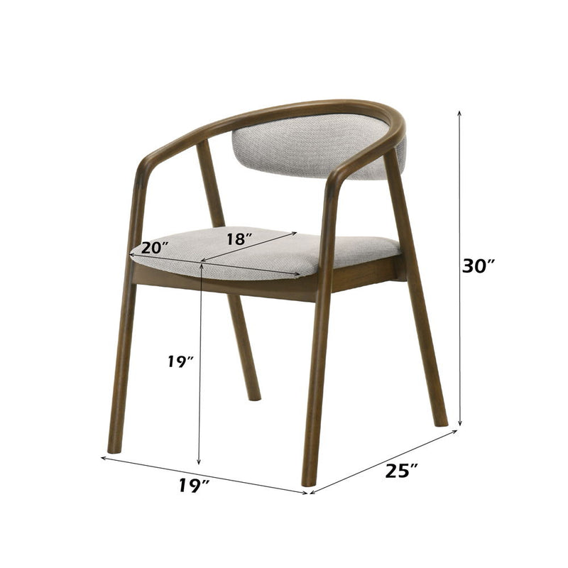 Delina - Side Chair - Walnut