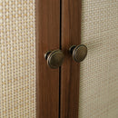 4 Door Storage Cabinet With 1 Drawer, With 4 Adjustable Inner Shelves