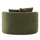 Modern Chaise Lounge Sofa Boneless Couch With Supportive Pillows