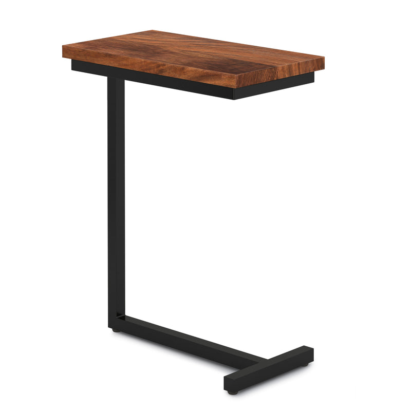 Gowen - C Side Table - Dark Cognac Brown