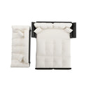 Queen Pull Out Sofa Bed, 3 In 1 Convertible Sleeper Tufted With 2 Soft Pillows