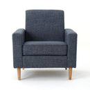 Nebulize - Upholstered Fabric Club Chair With Button Tufted And Square Off Arm And Back
