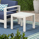 Cape Coral - Contemporary Side Table With Frosted Glass Top