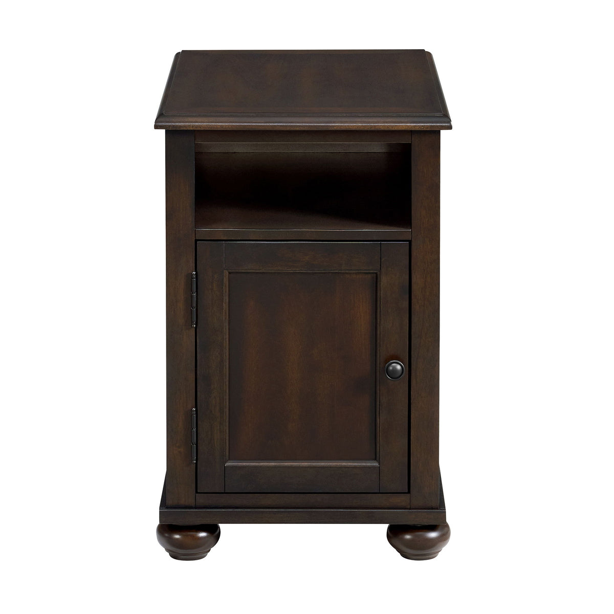 Wagner Chairside Table With USB in Cherry by Elements International, view 2