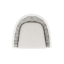 Rowan - Rope Barrel Low Back Patio Counter Stool (Set of 2) - Optic White