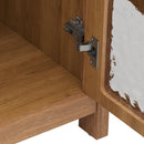 Vintage Farmhouse Bathroom Vanity With Ceramic Sink