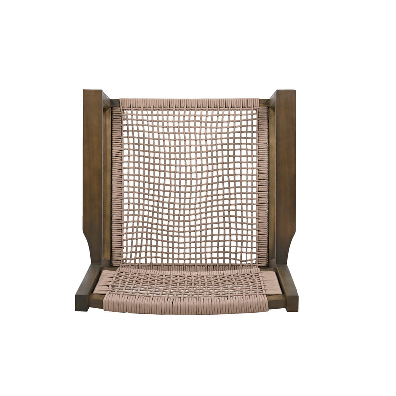 Outdoor Dining Chair (Set of 2), Patio Chairs - Gray / Light Brown