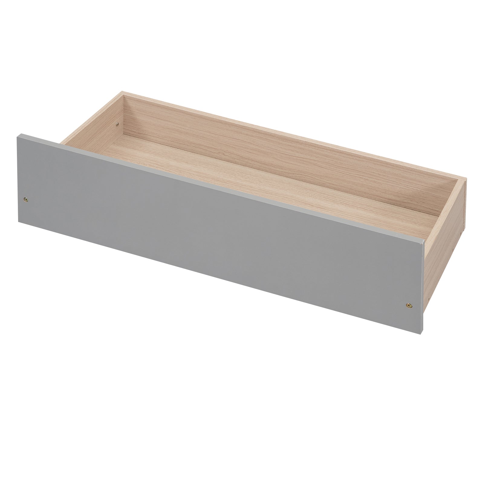 Full Size Platform Bed with Storage Headboard, Charging Station and 4 Drawers, Gray - Atlantic Fine Furniture Melbourne FL