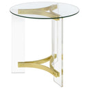 Janessa - Acrylic Coffee And End Table Set