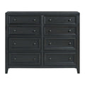 8 Drawer Dresser With Framed Fronts And Smooth Metal Glides