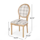 French Country Inspired Dining Chair With Iconic Round Backrest